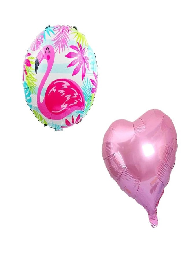 FI - FLICK IN 6pcs Flamingo Theme Birthday Decoration Foil Balloon Set For Kids 5th Birthday, Chiller Party, Baby Shower (Pack Of 6, Multicolor) - Image 5